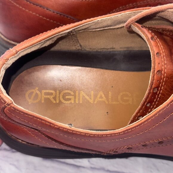 Cole Haan Men's OriginalGrand Wingtip Leather Oxford Woodbury Java C26472 SZ 12M - Picture 8 of 10